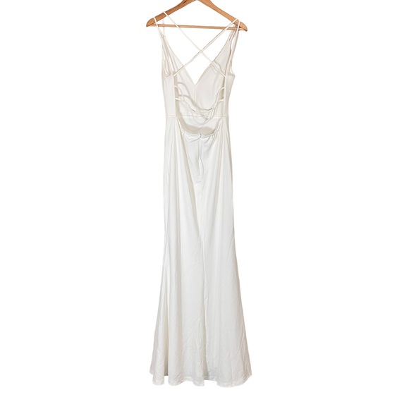 Lulus Bridal All This Allure White Strappy Backless Mermaid Maxi Dress - Picture 9 of 12